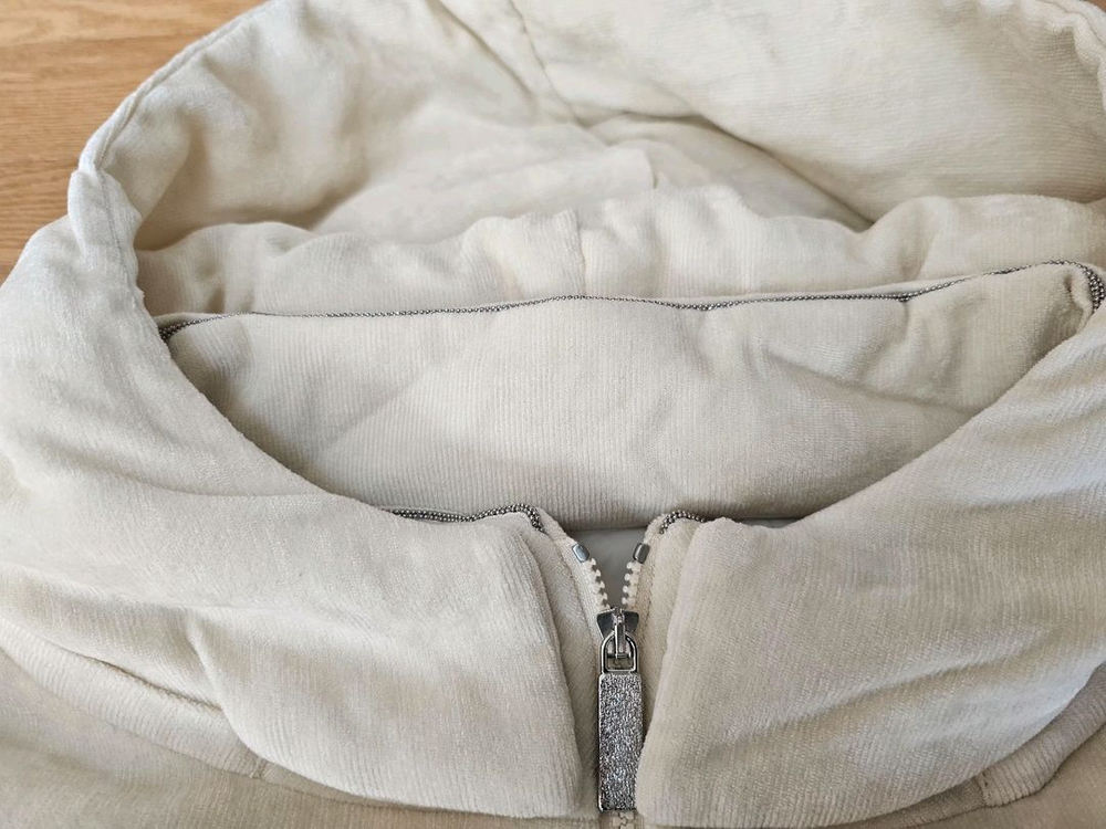 파비아나 필리피 벨벳 구스다운 집업점퍼--6