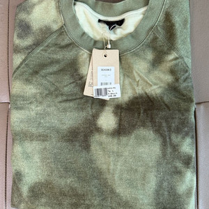 [새상품/L] 이지 시즌3 빈티지 워싱 카모 티셔츠