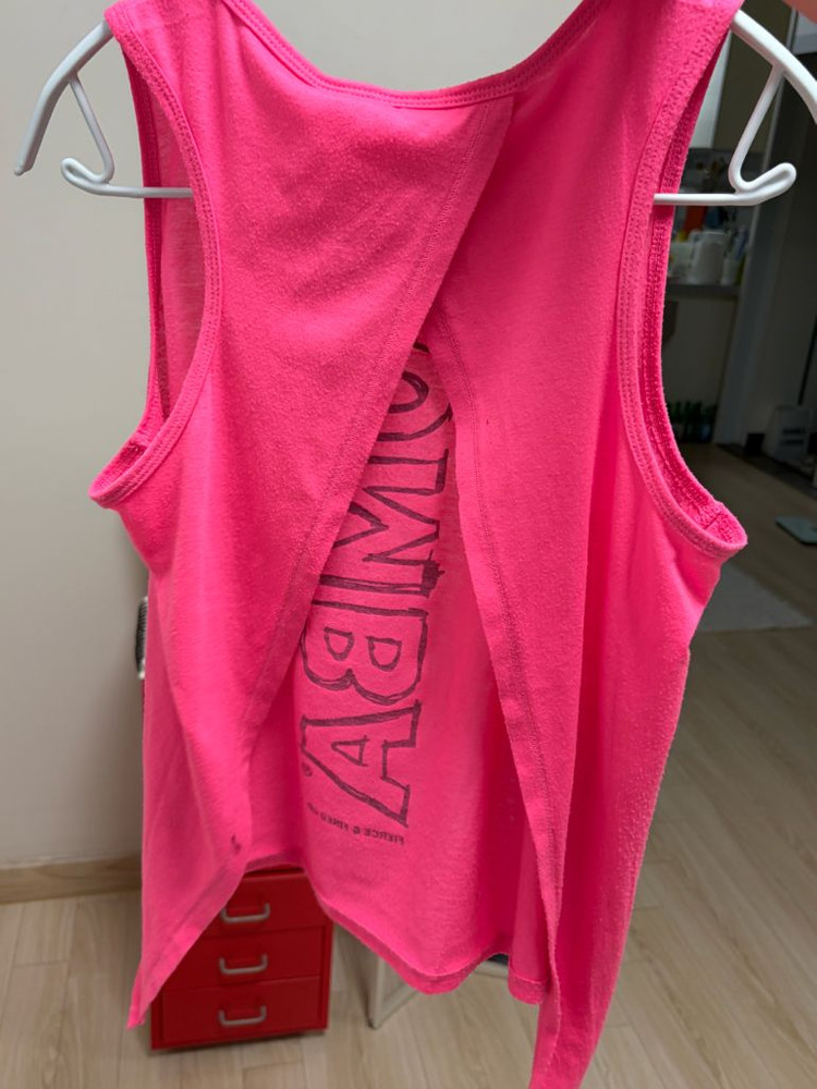 줌바 크롭티 나시 티셔츠 브라탑--3