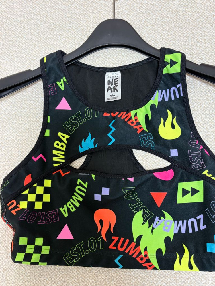 줌바 크롭티 나시 티셔츠 브라탑--4