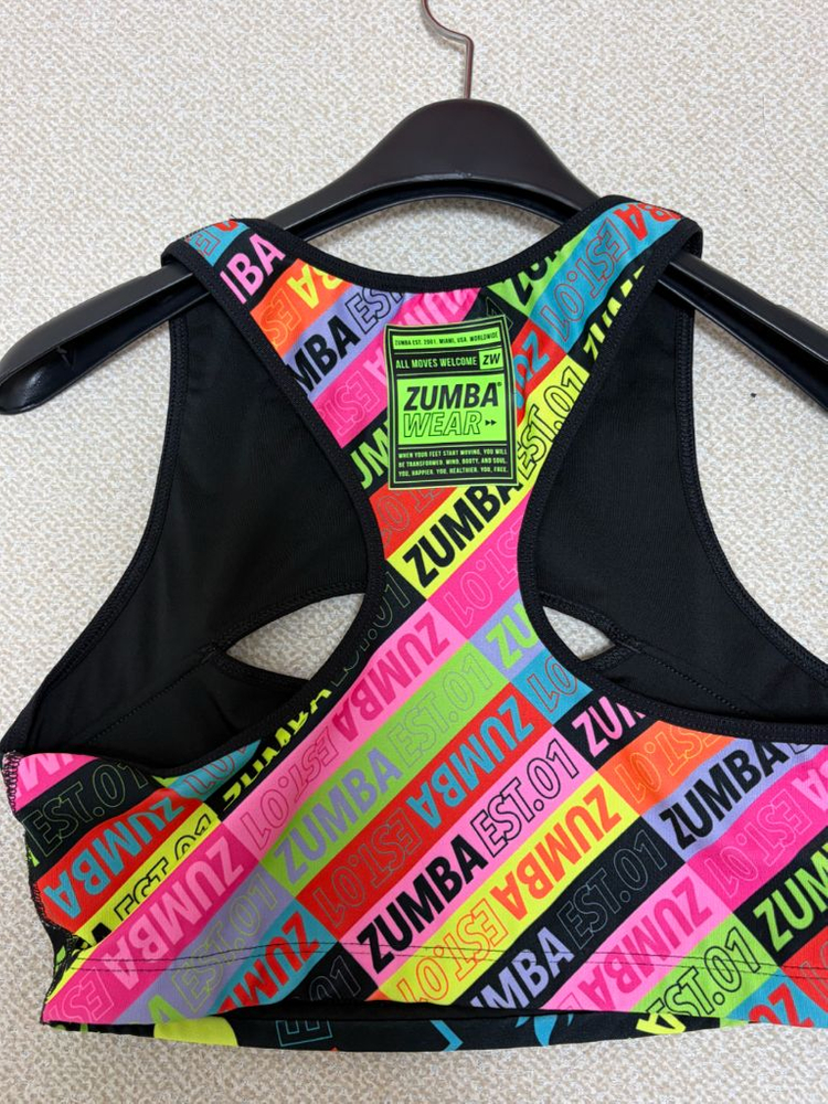 줌바 크롭티 나시 티셔츠 브라탑--5