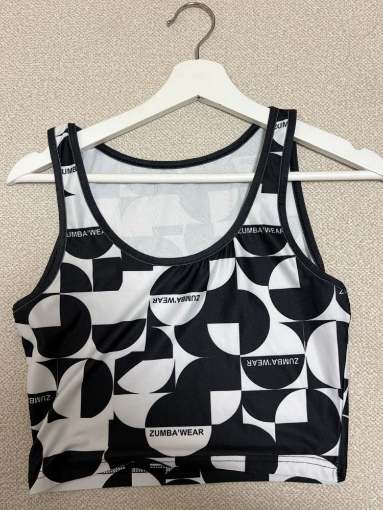줌바 크롭티 나시 티셔츠 브라탑--9