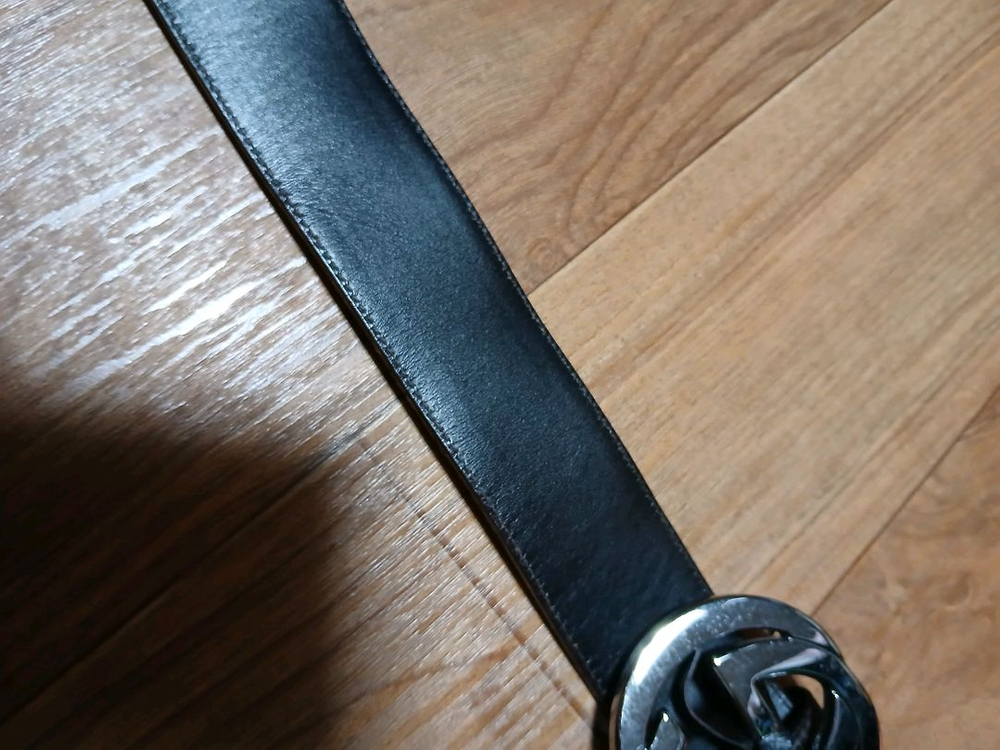 구찌 GG 버클 웹 벨트--4