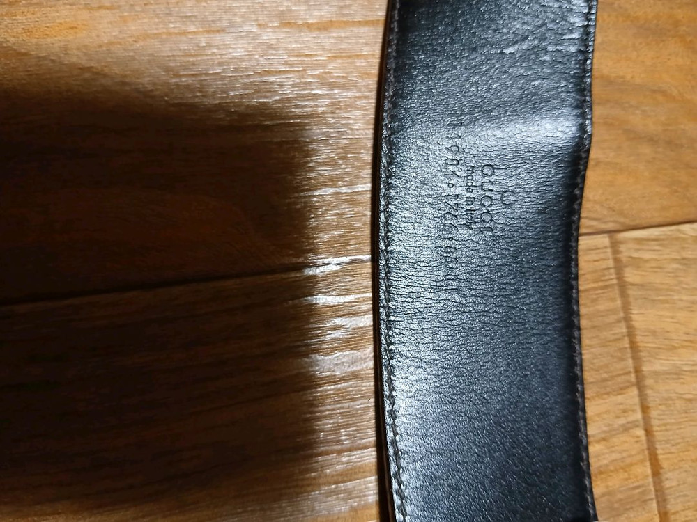 구찌 GG 버클 웹 벨트--5