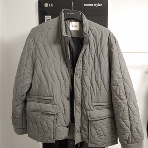 타임옴므 카키 누빔 점퍼 자켓 105