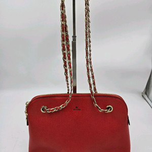 [J.ESTINA 레드 체인 숄더백]