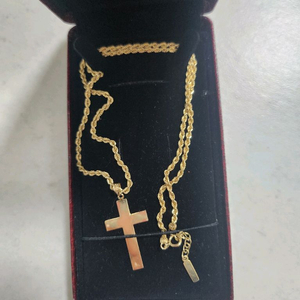 14k 십자가 목걸이