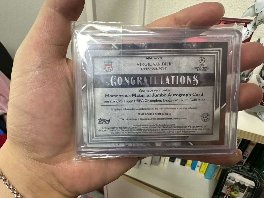 탑스 리버풀 반다이크 오토 져지 카드--1