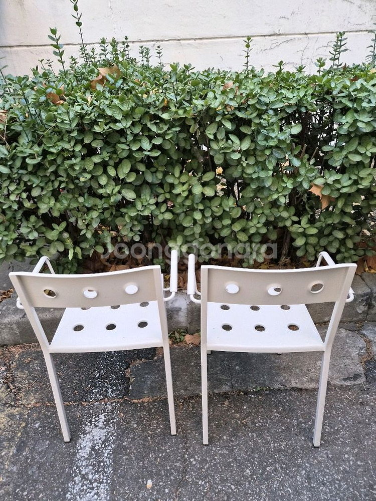 HAY Balcony 헤이 발코니 암체어 흰색 2개--3