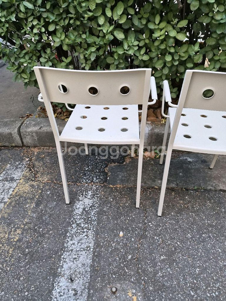 HAY Balcony 헤이 발코니 암체어 흰색 2개--4