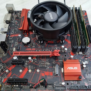 AMD 3300x + ASUS a320m 메인보드 세트