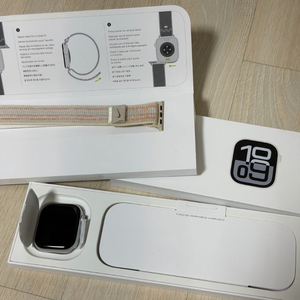 애플워치10 42mm, GPS+Cellular 랑 나이키 정품 스트랩