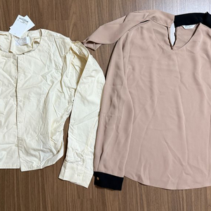 블라우스 세트 아이보리/베이지(사이즈 free)