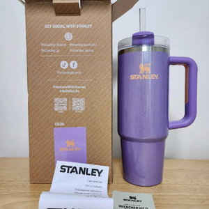 +무료배송)스탠리 퀜처 H2.0 텀블러 887ml 페리윙클쉬머 새상품 + 쇼핑백