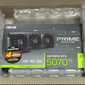 미개봉 ASUS PRIME RTX 5070 Ti OC D7 16GB 인텍앤컴퍼니