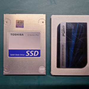 SSD 마이크론 mx500 250Gb + 도시바 Q Pro 128Gb 판매합니다.