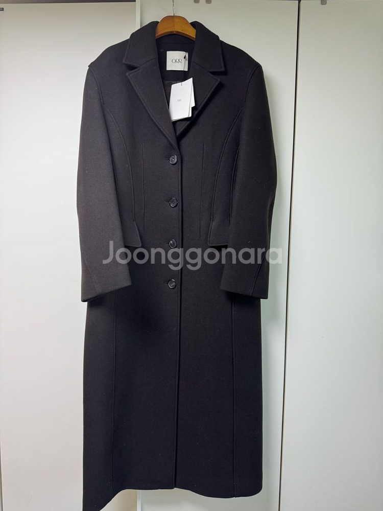 오르 orr 실루엣 코트 블랙 S 새상품--2
