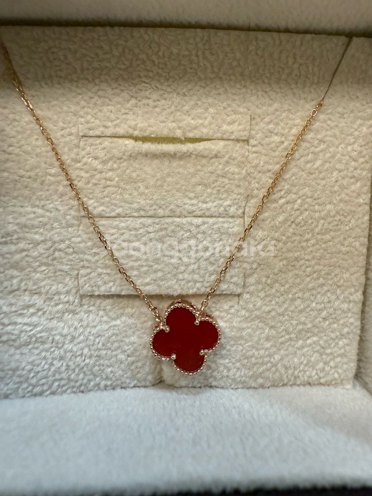 14k크로바 목걸이--1