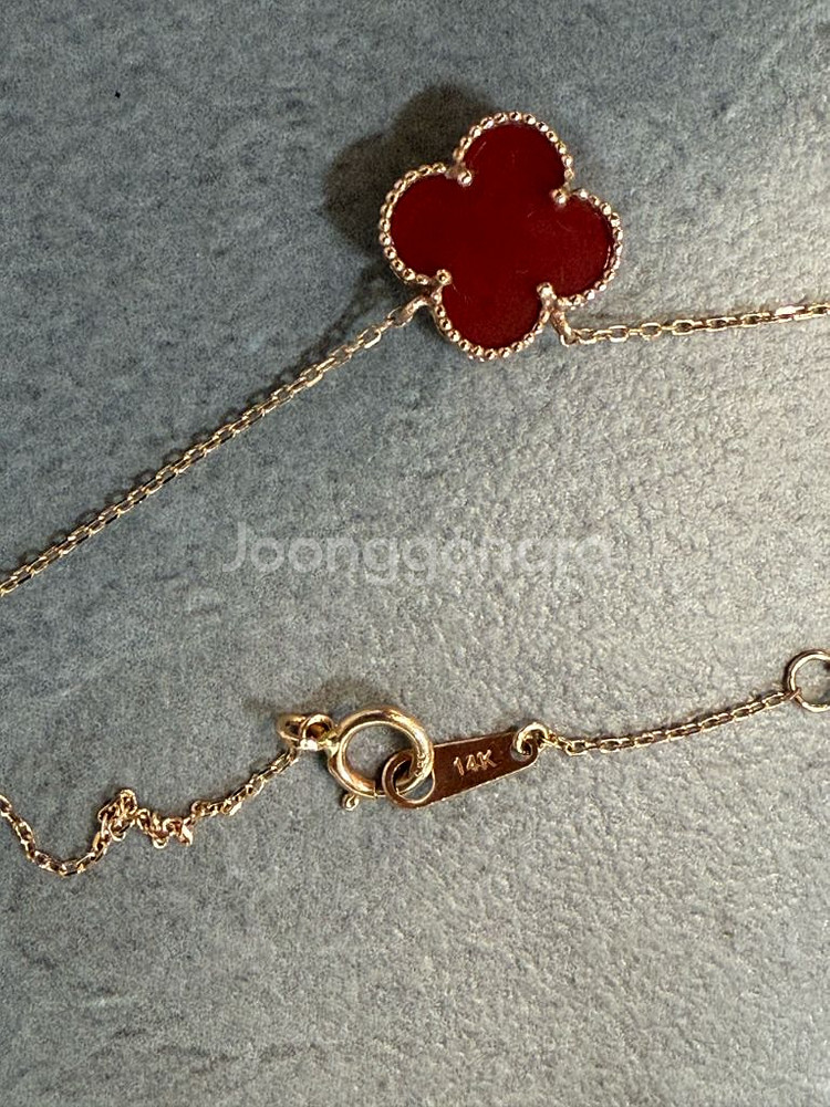 14k크로바 목걸이--4