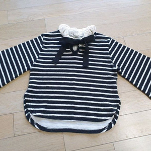 스트라이프 리본긴팔티셔츠 m 이미지