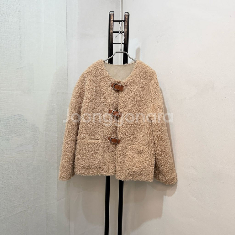 (무배)courgette 코젯 퍼자켓 시어링자켓 테디베어--0