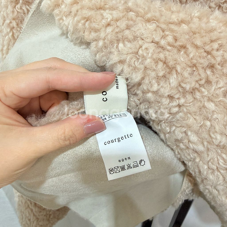 (무배)courgette 코젯 퍼자켓 시어링자켓 테디베어--4