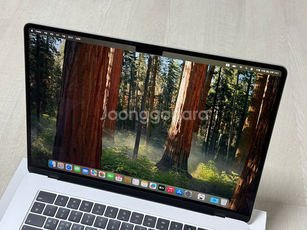 (배터리100) 맥북 에어 m4 15인치 16g 256g 실버--8