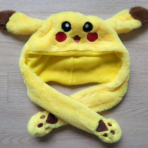 귀 움직이는 피카츄 털모자 + 장갑3종