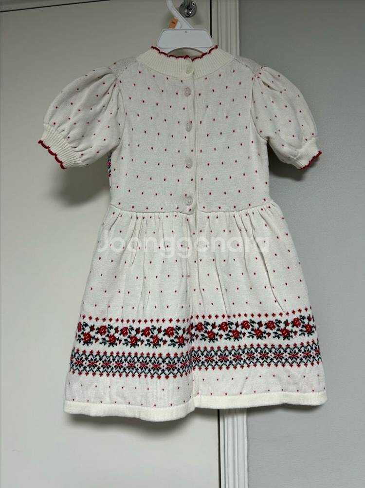 (미착용) 재니앤잭 페어 아일 스웨터 원피스 2T--1
