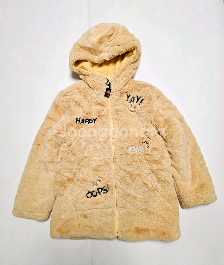 코코리따 아동 패딩 후리스 120(130가능) 미착용 옐로우--0