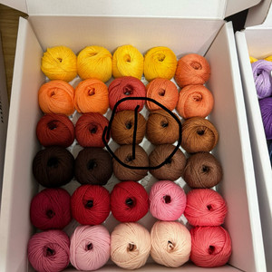 털실 미니볼 면실 코바늘 대바늘 뜨개실 57볼