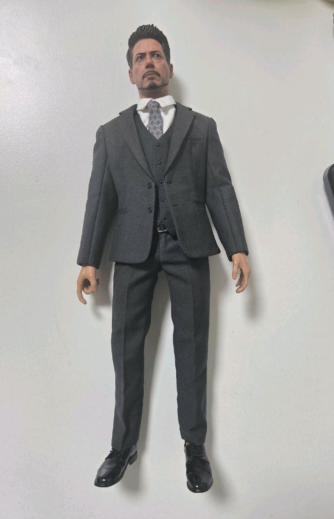 토니스타크 정장커스텀 핫토이 헤드--1