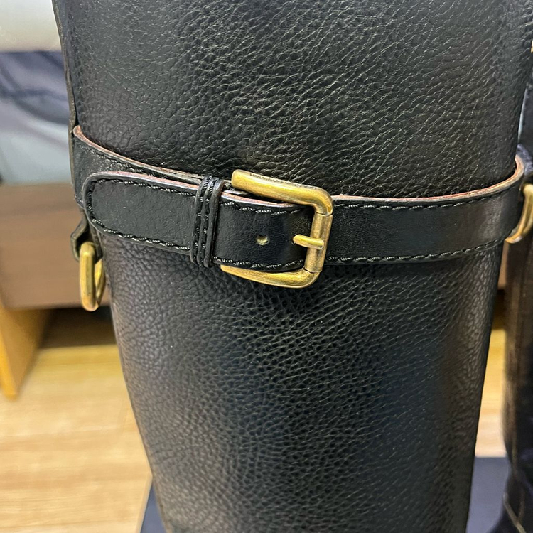 Dolce&Gabbana 돌체앤가바나 블렉 레더 롱 부츠 35.5 사이즈--4