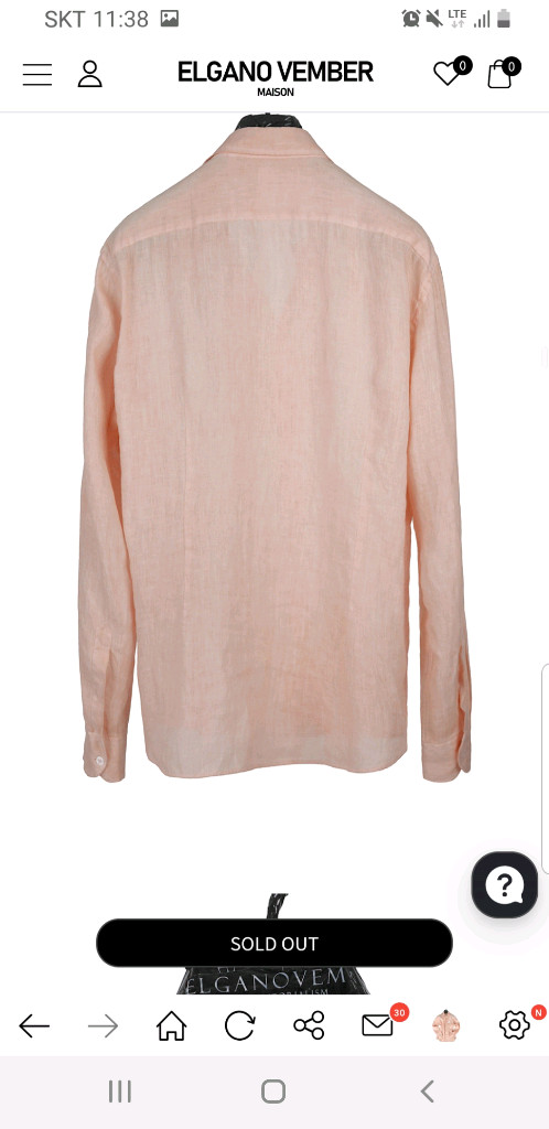 엘가노벰버 프라디 린넨셔츠--7