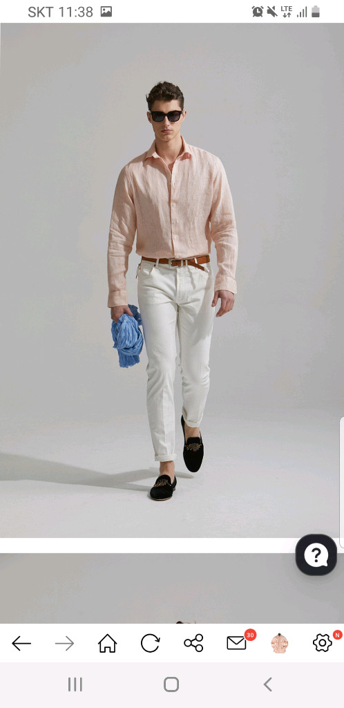 엘가노벰버 프라디 린넨셔츠--8