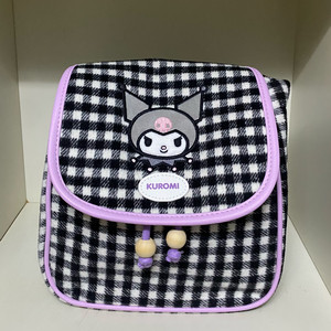 산리오) 쿠로미 체크 백팩 가방