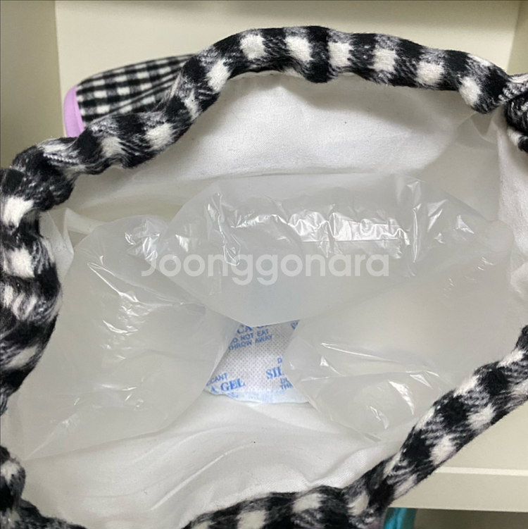 산리오) 쿠로미 체크 백팩 가방--3