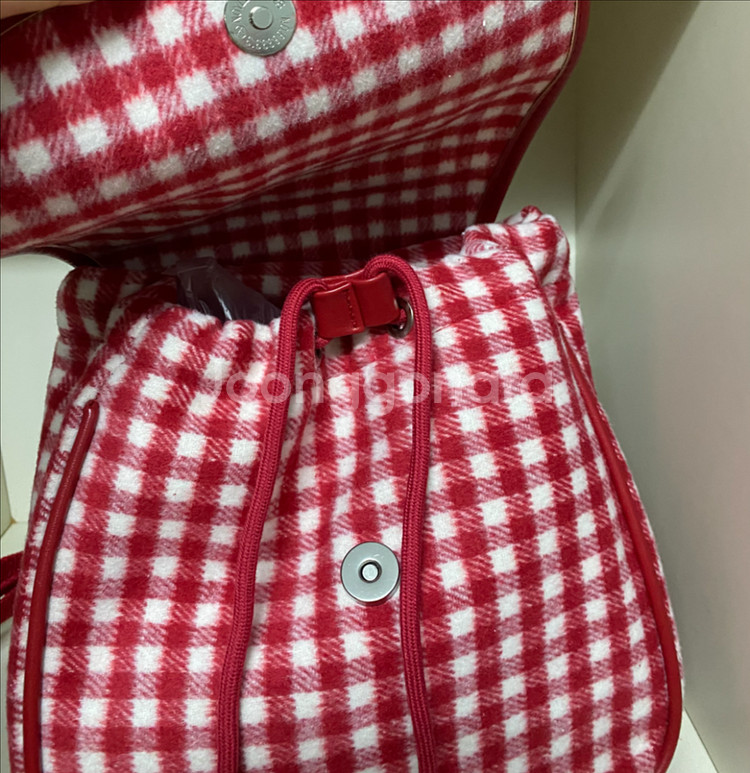 산리오) 헬로키티 체크 백팩 가방--2