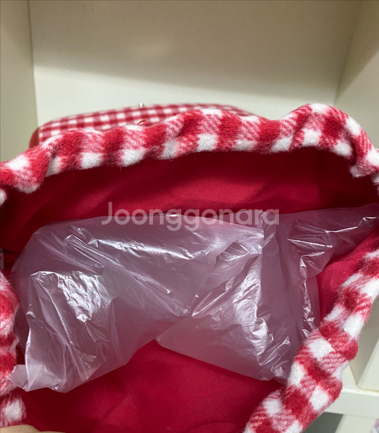 산리오) 헬로키티 체크 백팩 가방--3