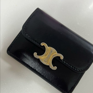 셀린느 트리옹프 카드지갑 블랙