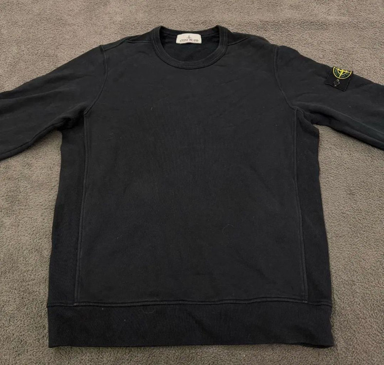 [M]23FW 스톤아일랜드 크루넥 블랙 맨투맨--2