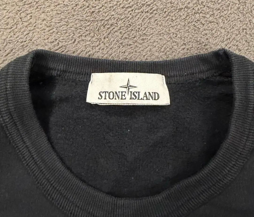 [M]23FW 스톤아일랜드 크루넥 블랙 맨투맨--4