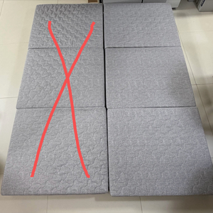 코트니아 접이식 매트리스 토퍼 1개