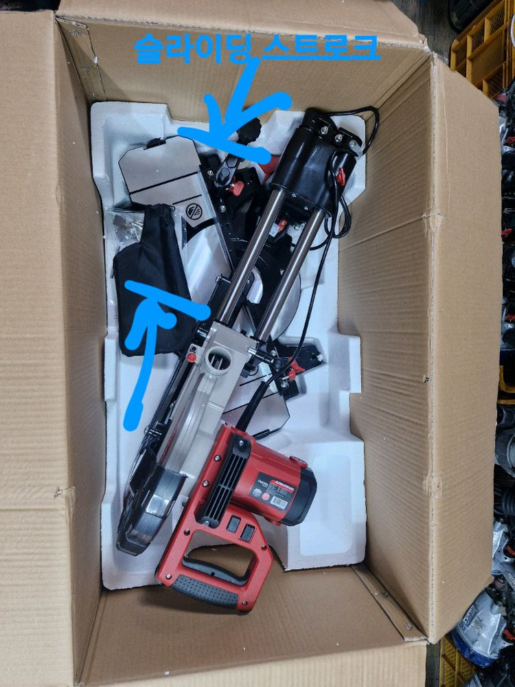 TAGUMA각도절단기 마이터쏘 10인치슬라이딩 각도카타기 미사용신품 이미지