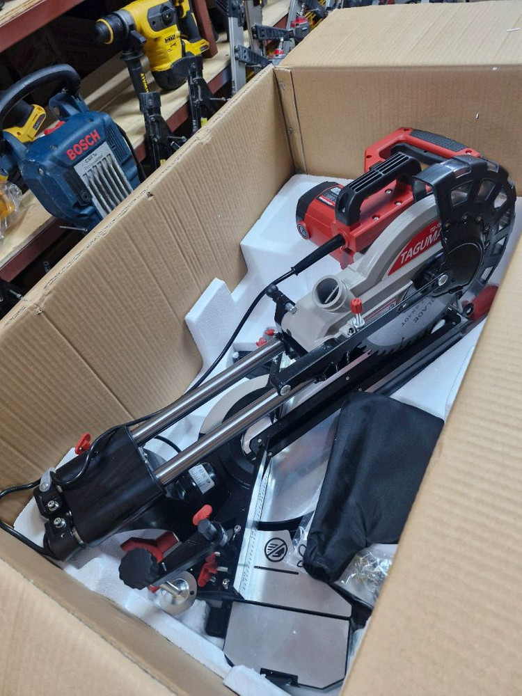TAGUMA각도절단기 마이터쏘 10인치슬라이딩 각도카타기 미사용신품 이미지