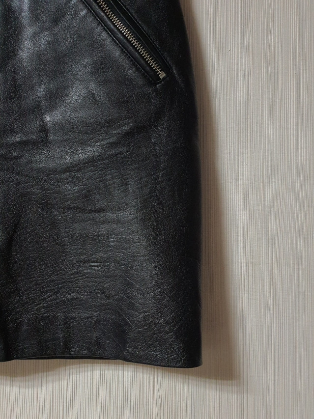 마쥬 maje 가죽 스커트 55 사이즈 정품 사이즈 38 총장 44--5