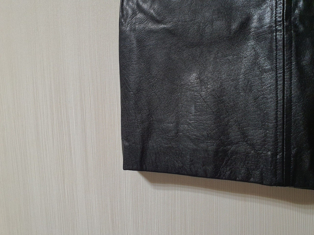 마쥬 maje 가죽 스커트 55 사이즈 정품 사이즈 38 총장 44--4