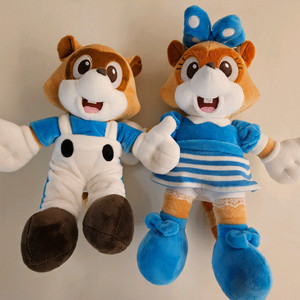 롯데월드 인형 로티 로리 너구리인형