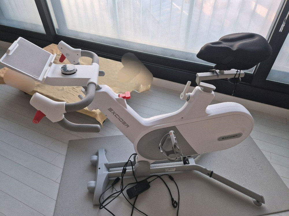 엑사이더 ES590 ERG 실내 자전거 즈위프트 스피닝 사이클 스핀 홈트 헬스 바이크 프리휠 라이딩 이미지