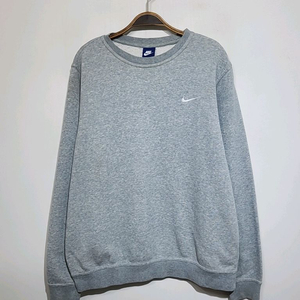 (XL) 나이키 스우시 맨투맨 그레이 기모 스웨트 티셔츠 이미지